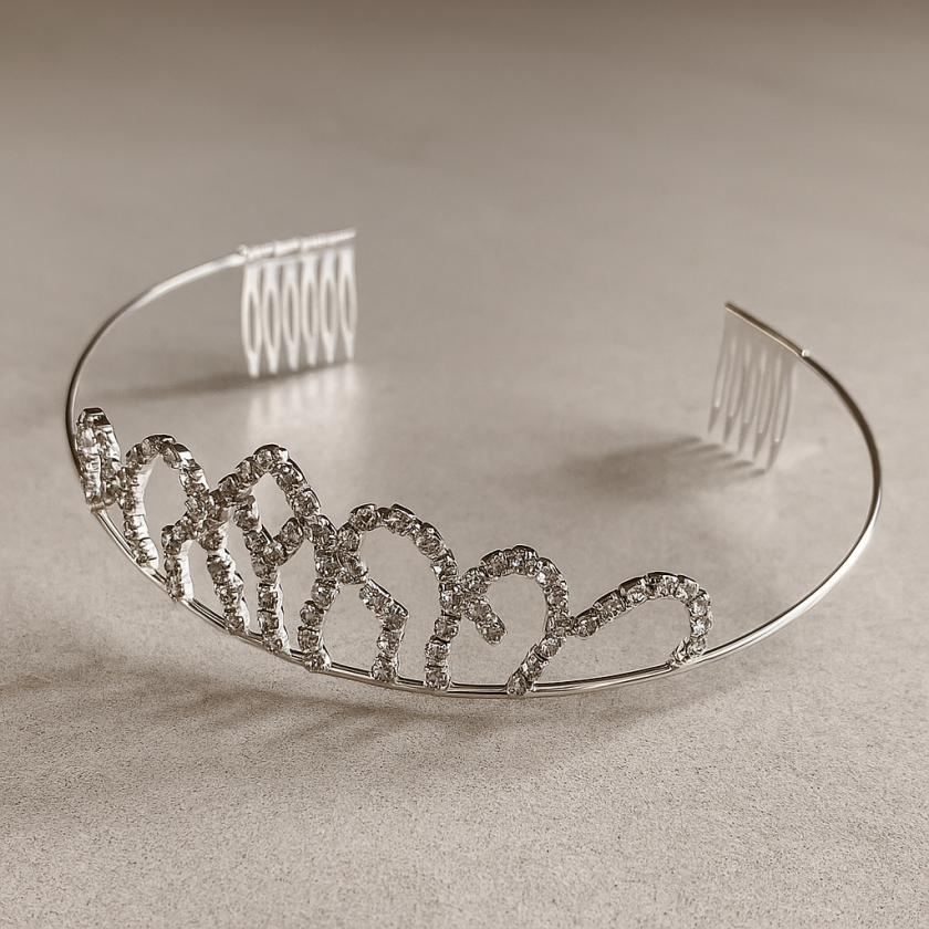 Карнавална корона - сребриста