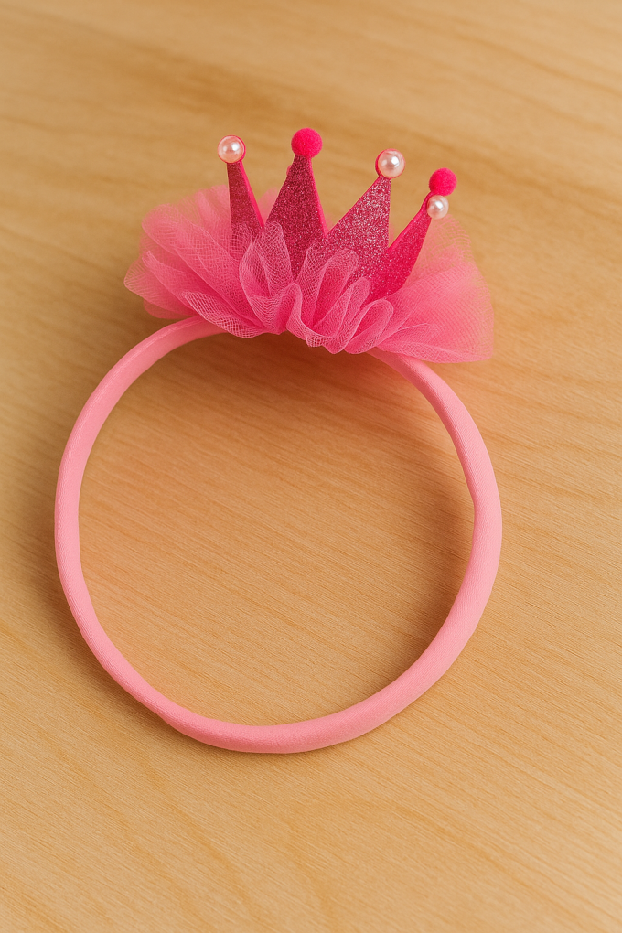 Карнавална панделка - розова корона