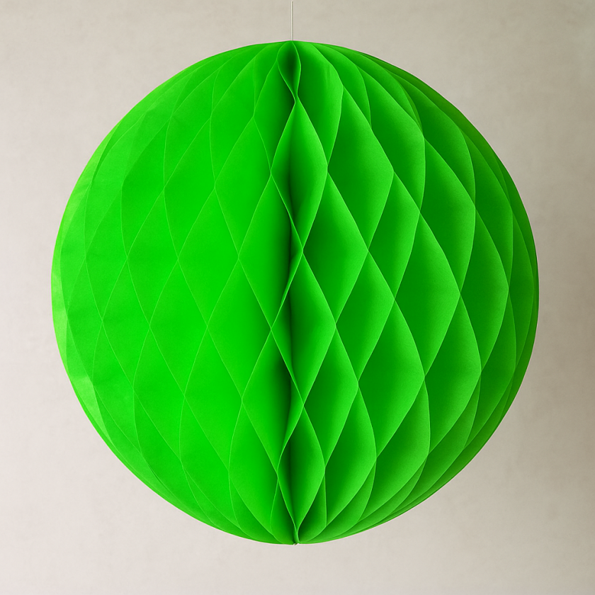 Парти декоративна топка - зелена - 30 см.