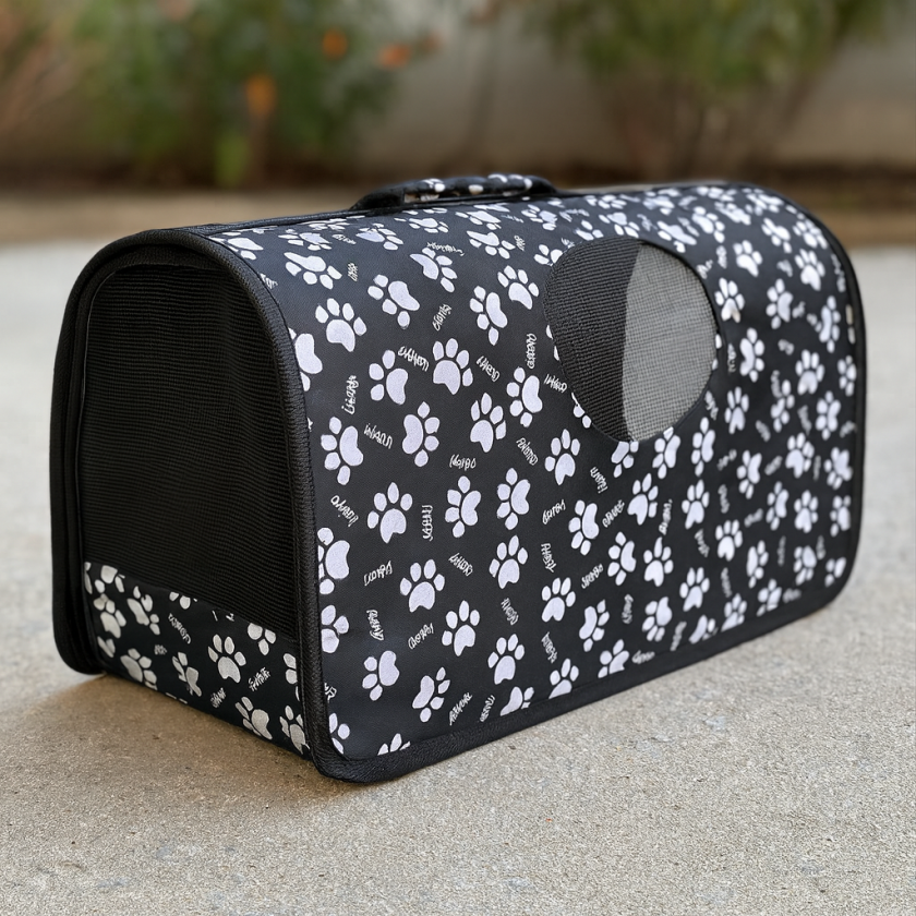 Транспортна чанта за домашни любимци - черна