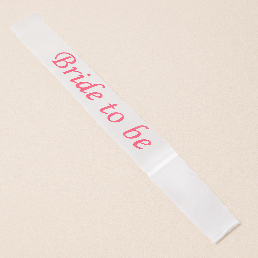 Парти лента - бяла - булка