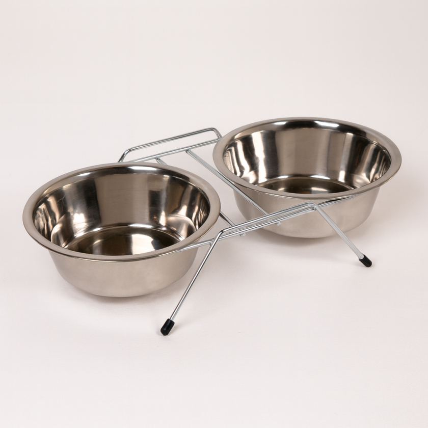 Купички за хранене за куче с поставка