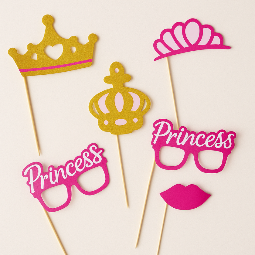 Парти аксесоари за снимки - Princess - 5 бр.