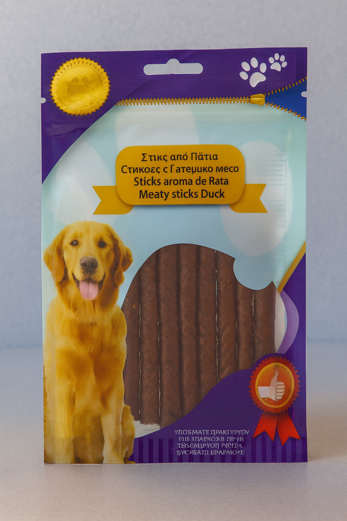 Пръчици от патешко месо за кучета