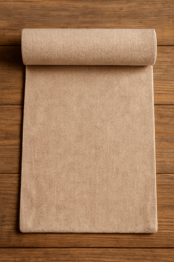 Памучна постелка - екрю