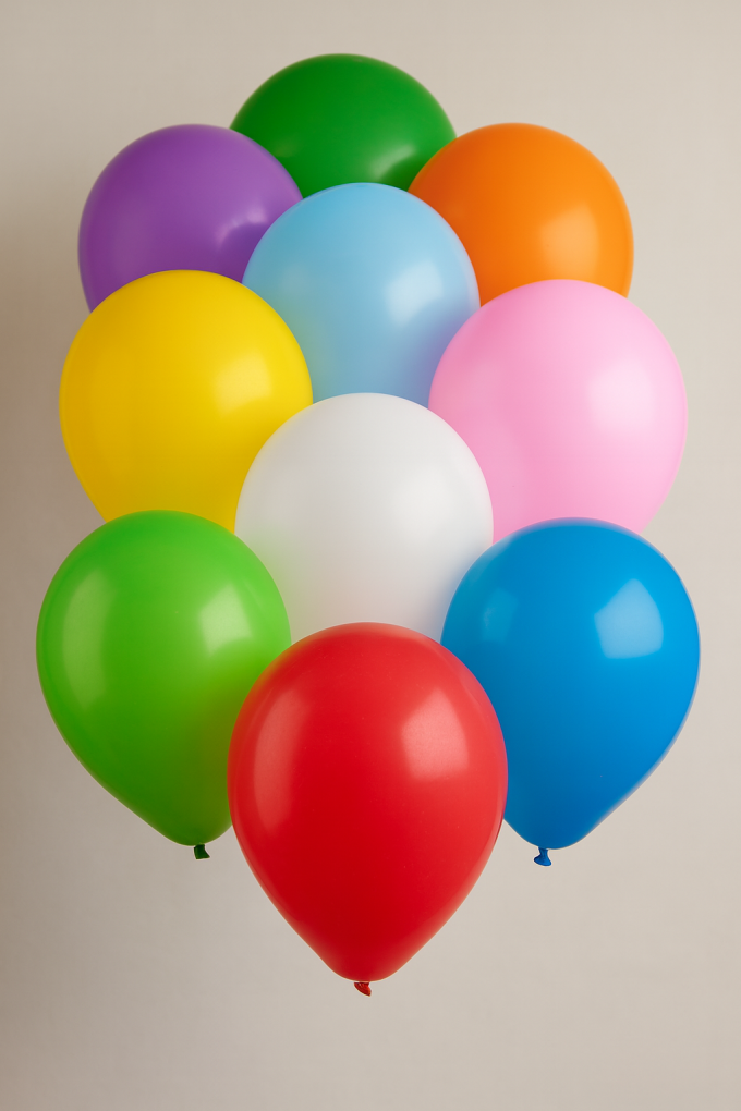Парти балони - цветни - 23 см. и 30 см. - 45 бр.