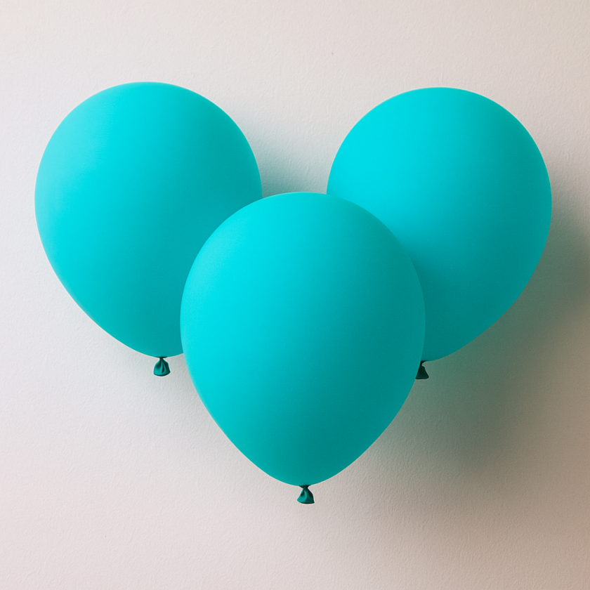 Парти балони - мента - 30 см. - 10 бр.