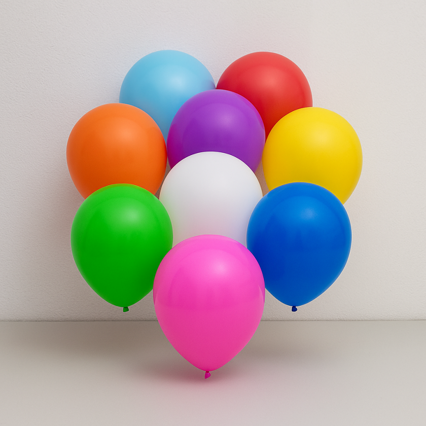 Парти балони - цветни - 30 см. - 8 бр.