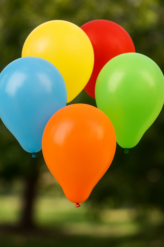 Парти балони - цветни - 23 см. - 10 бр.