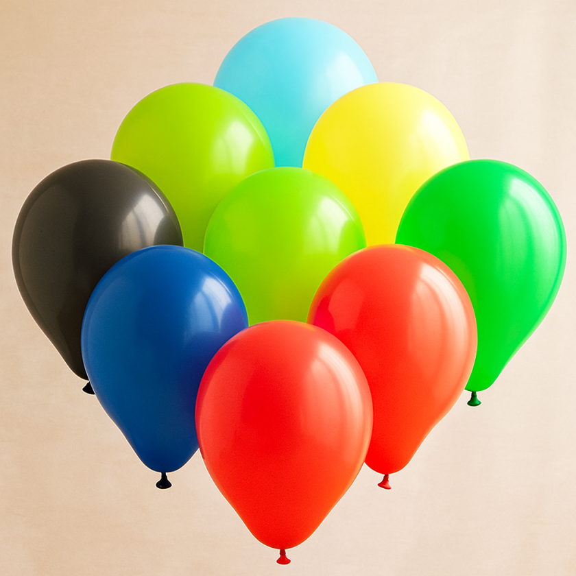 Парти балони - цветни - 23 см. - 120 бр.