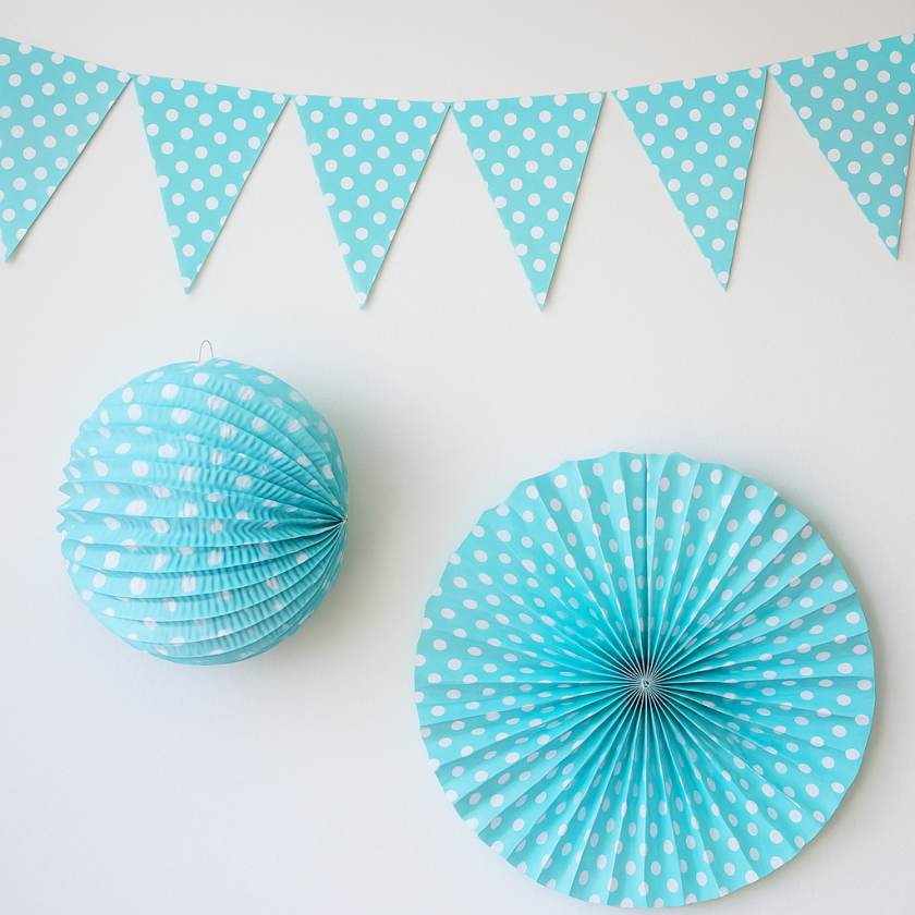 Парти декорация - синя - 3 бр.