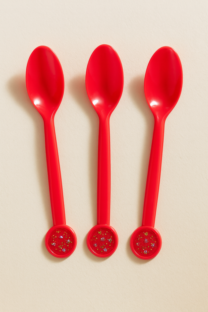 Парти лъжички - клоун - пластмасови - 10 бр.