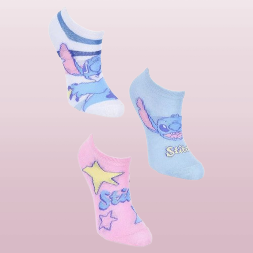 Дамски чорапи Лило и Стич - Един размер (37-41) х 3 чифта 