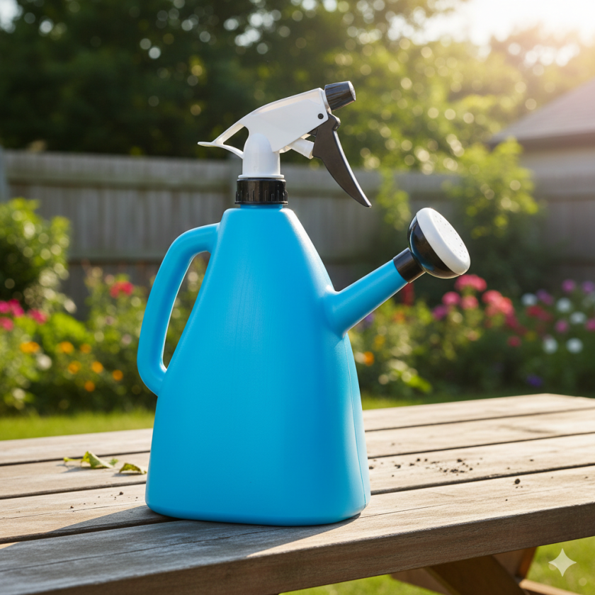 Пръскачка-лейка - за растения - синя - 1.5 л.