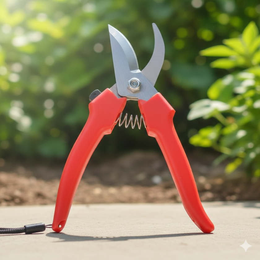 Лозарска ножица - червена - 18.5 см.