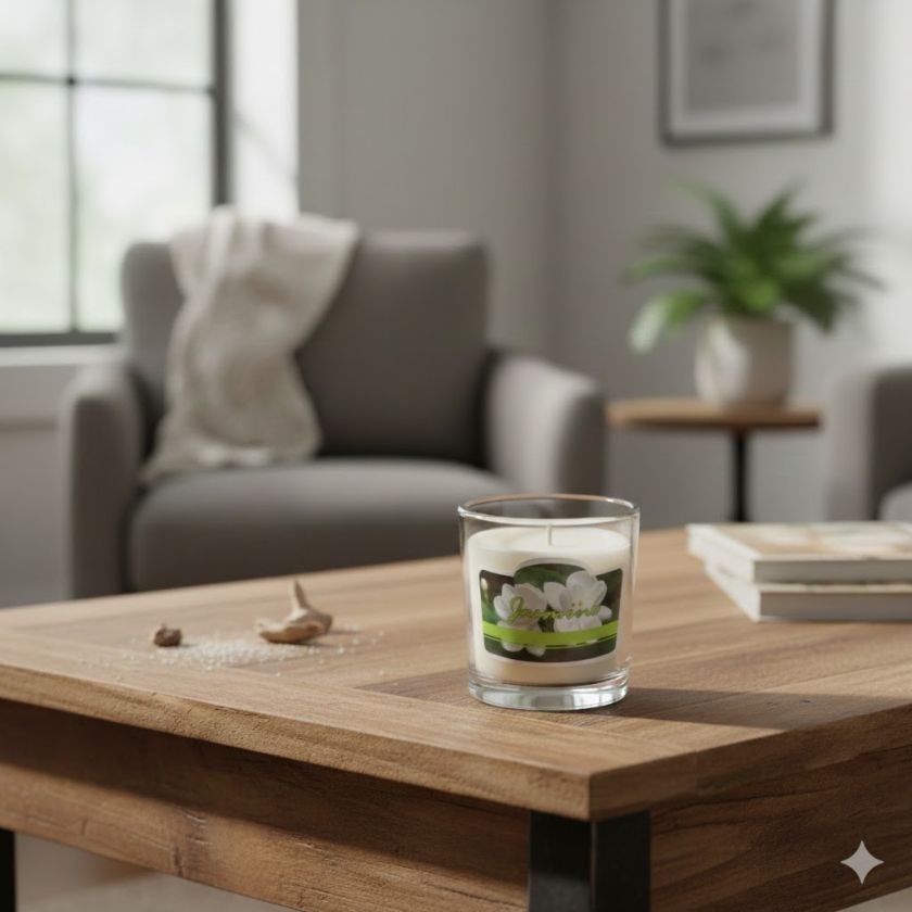 Ароматна свещ в чаша - Жасмин - 130 гр.