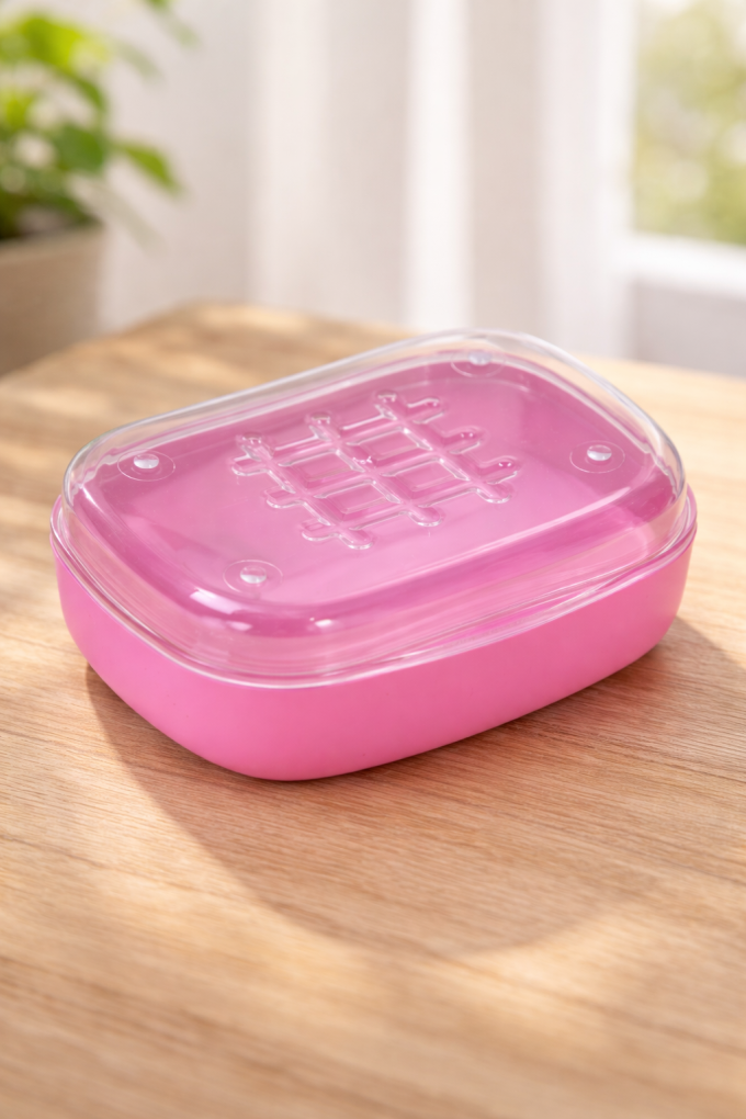 Кутия за сапун - за пътуване - лилава