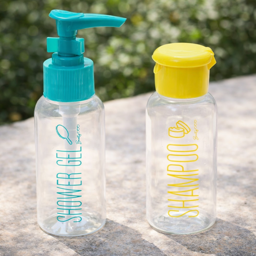 Флакони за балсам и лосион - за път - 2 бр.