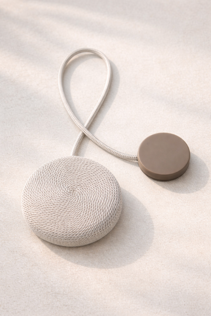 Декоративен аксесоар за пердета и завеси - екрю - магнит