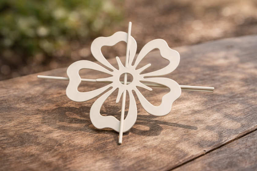 Декоративна щипка за пердета и завеси - цвете