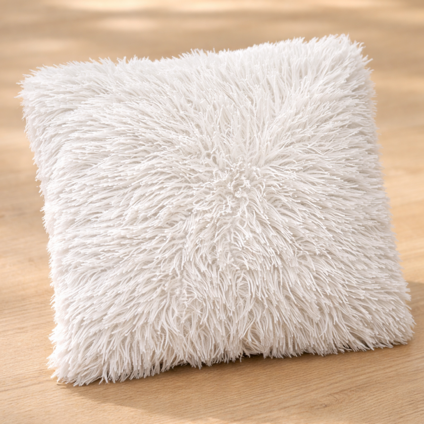 Декоративна възглавница - бяла - 25 х 25 см.