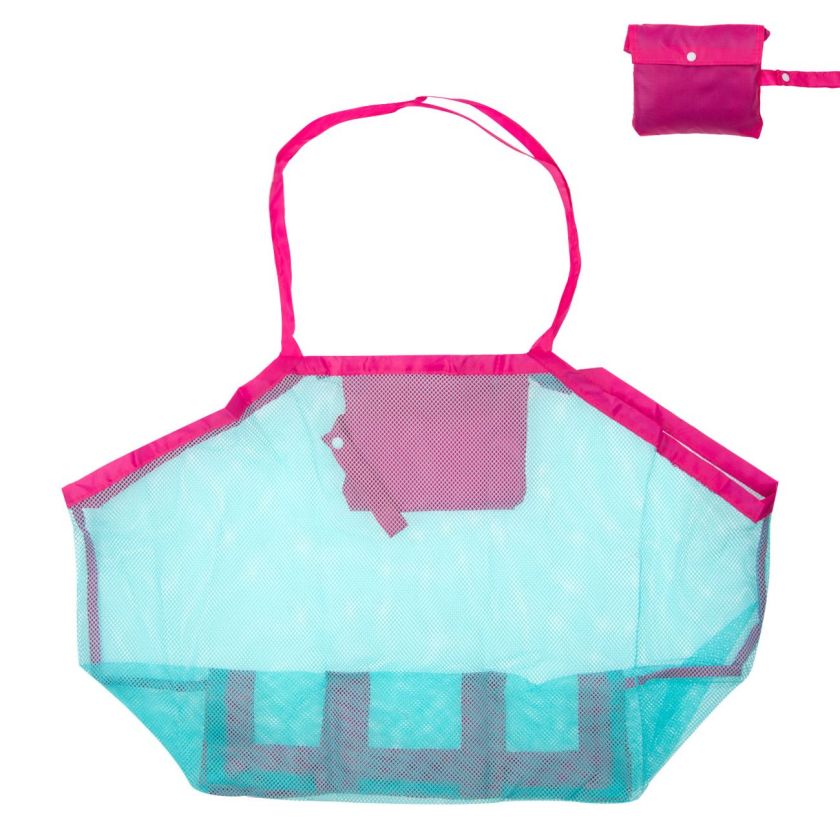 Плажна чанта - сгъваема - синя