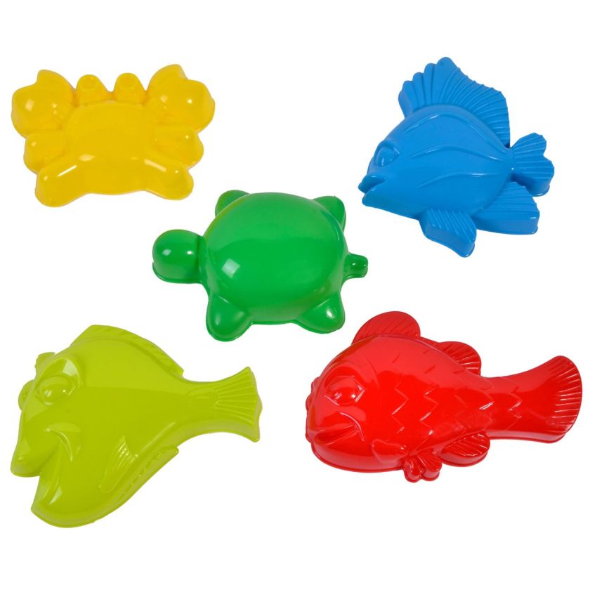 Форми за пясък - морски обитатели - 5 бр.