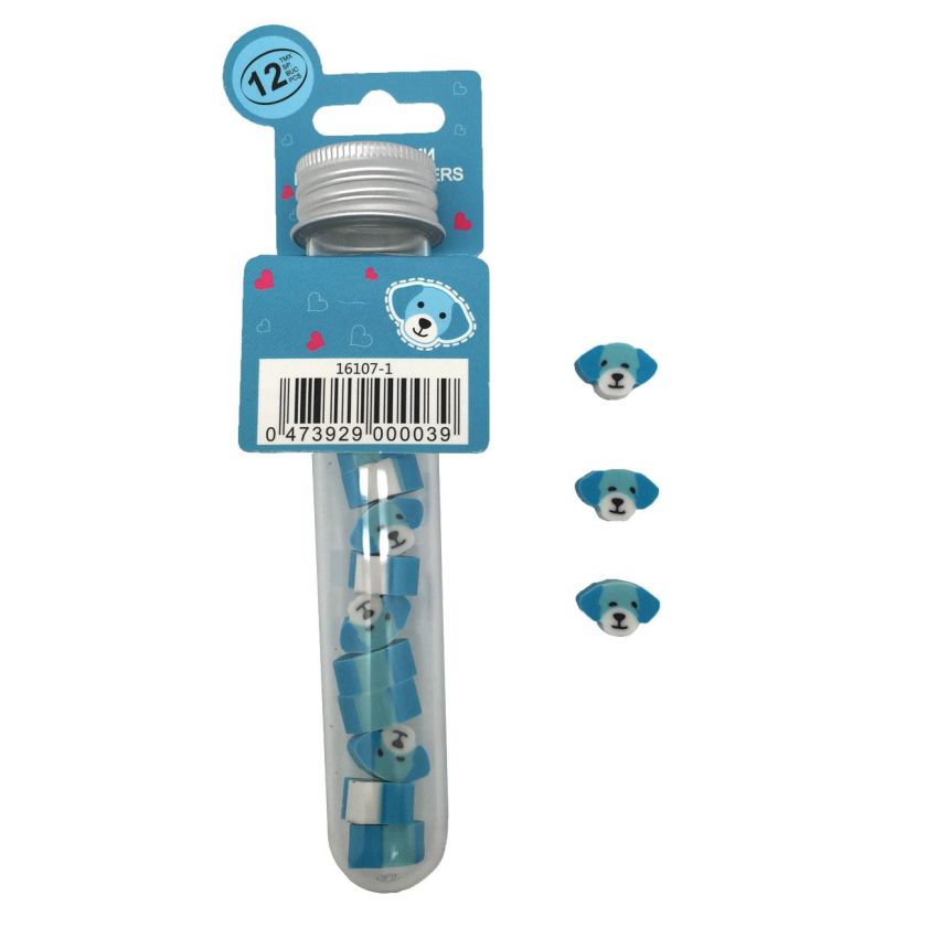 Гуми за молив - кученца - 12 бр.