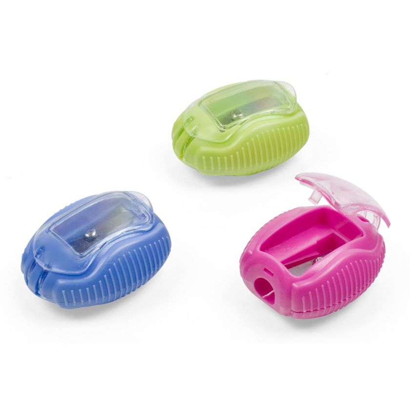 Острилка - пластмасова - единична - с капаче - 3 бр.