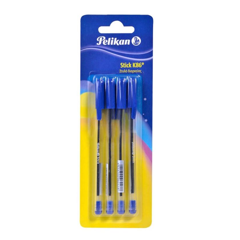 Химикалки - сини - 6 бр. - PELIKAN 