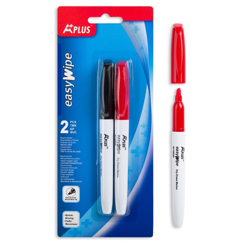 Маркери за бяла дъска - черен и червен