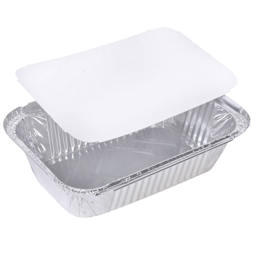Алуминиева тава с капак - 20 х 14 см. - 5 бр.