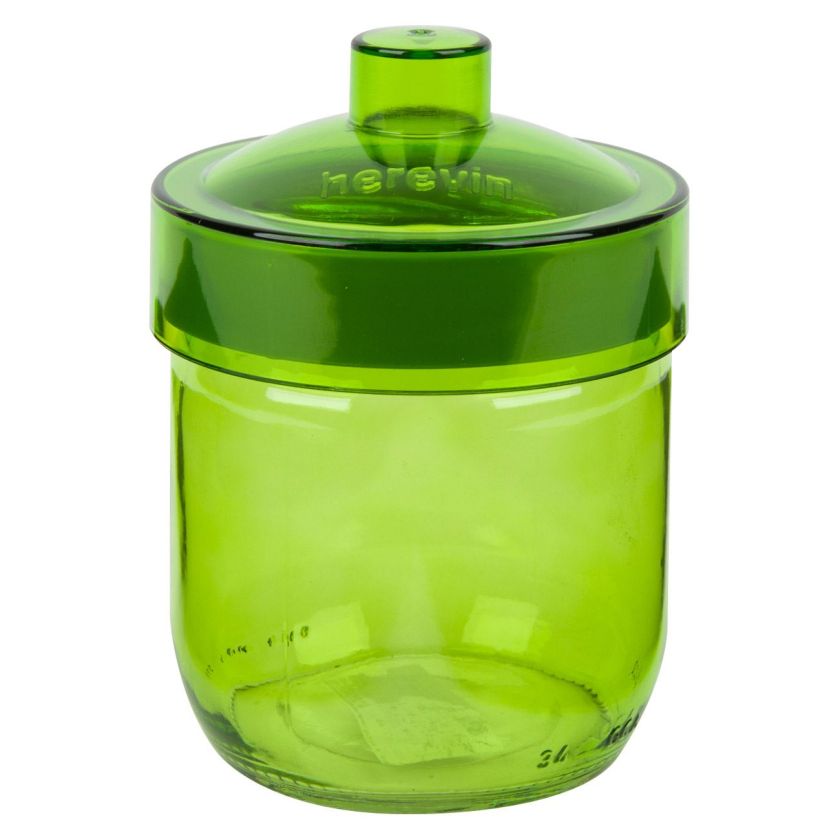 Буркан - стъклен - цветен - 425 мл.