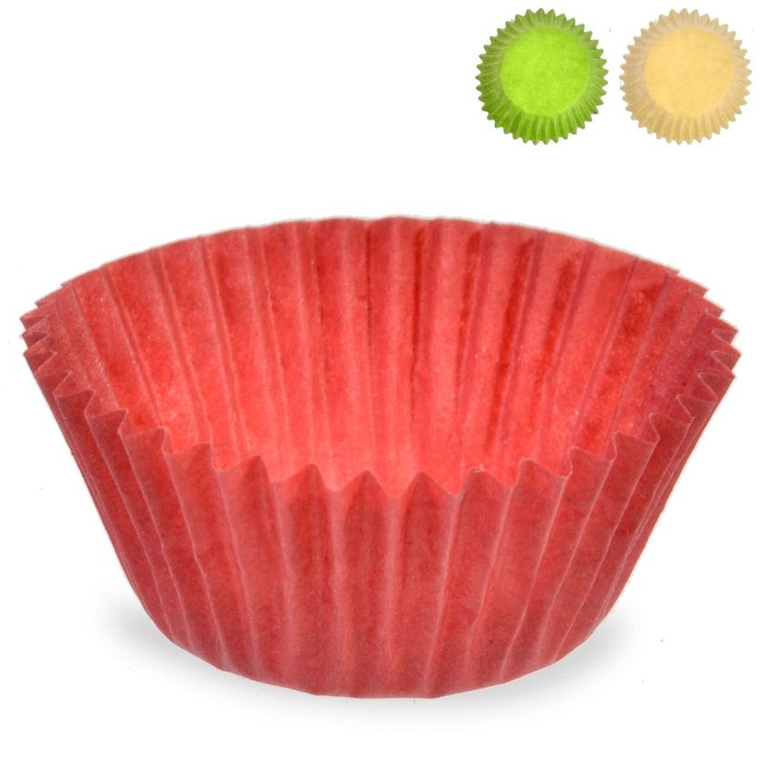 Мини форми за мъфини - разноцветни - 200 бр.