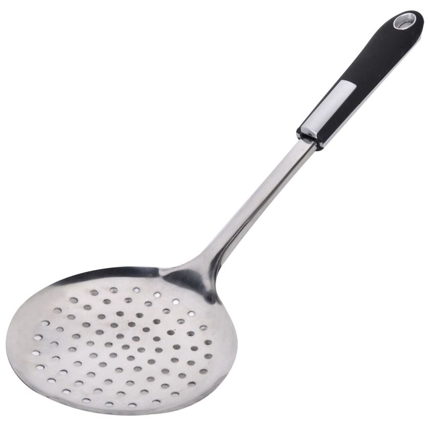 Лъжица за сервиране - перфорирана - метална - 35 см.