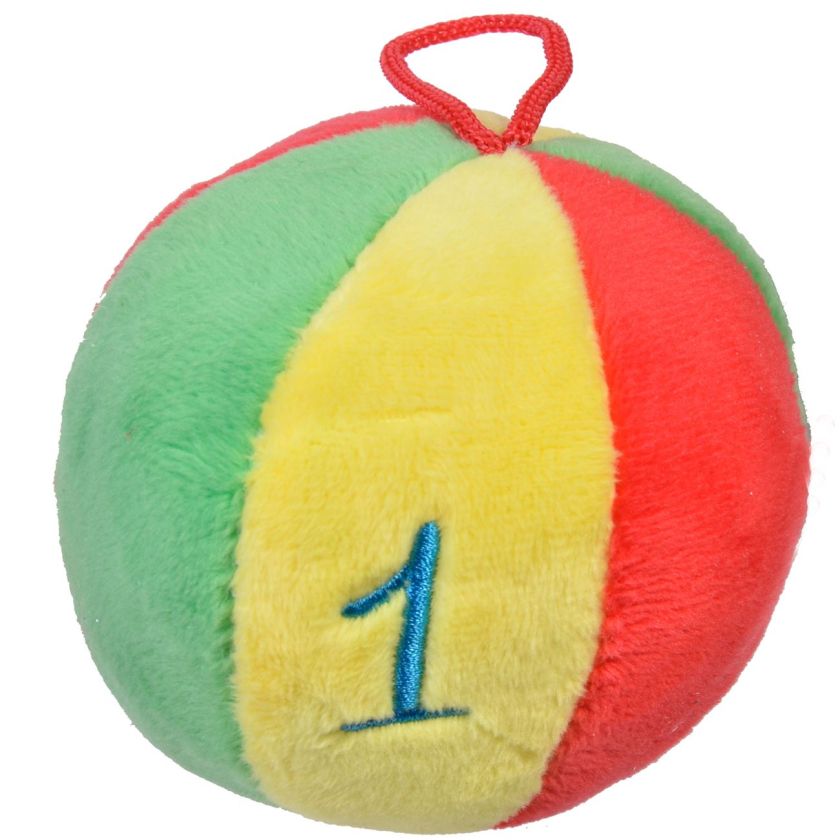 Плюшена дрънкалка - топка - 7 см.