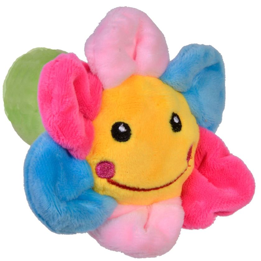 Плюшена дрънкалка - маргаритка - 12 см.