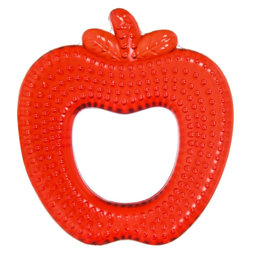 Силиконова гризалка - ябълка - с вода