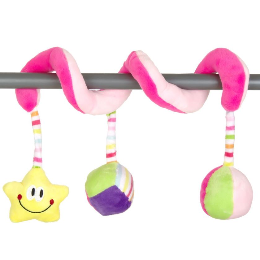 Бебешка плюшена спирала - розова