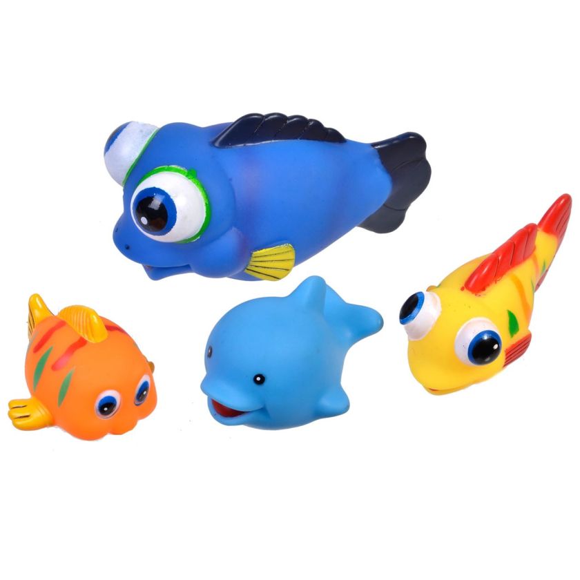 Гумени рибки за баня - 4 бр.