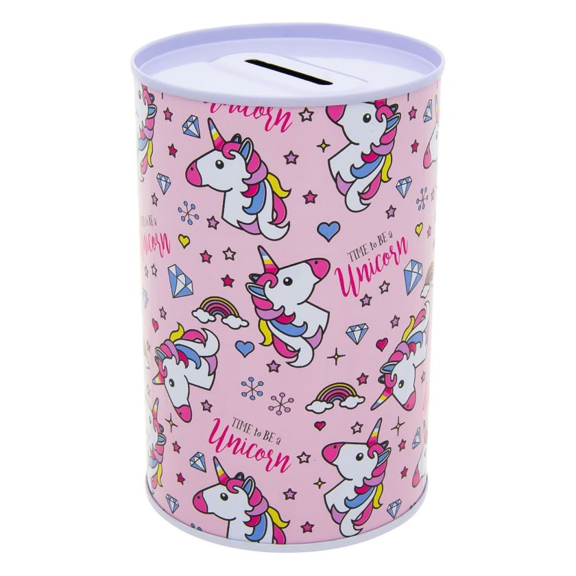 Детска касичка - еднорог - метална