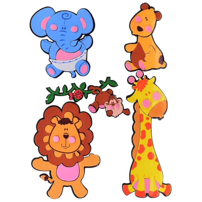 Стикери за стена - Джунгла - 5 части