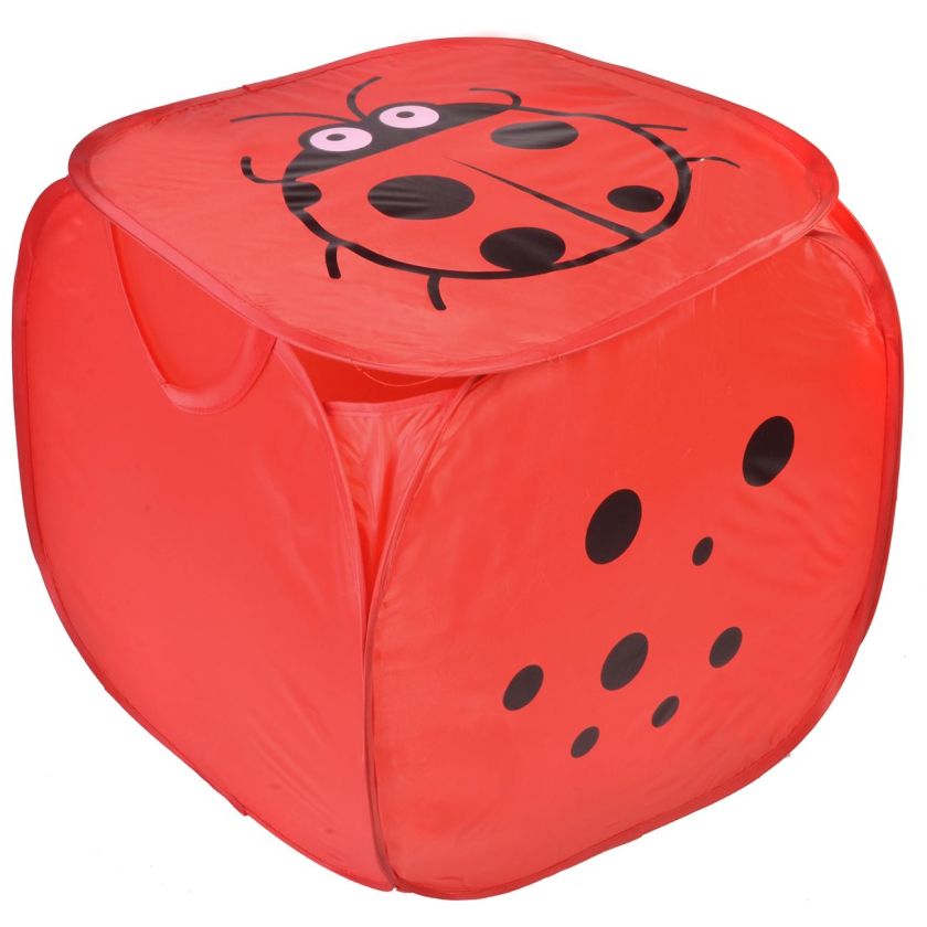 Кош за играчки - квадратен - калинка