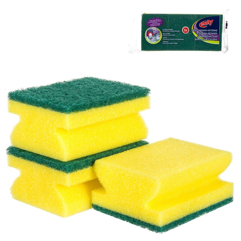 Домакинска гъба за почистване - 3 бр.
