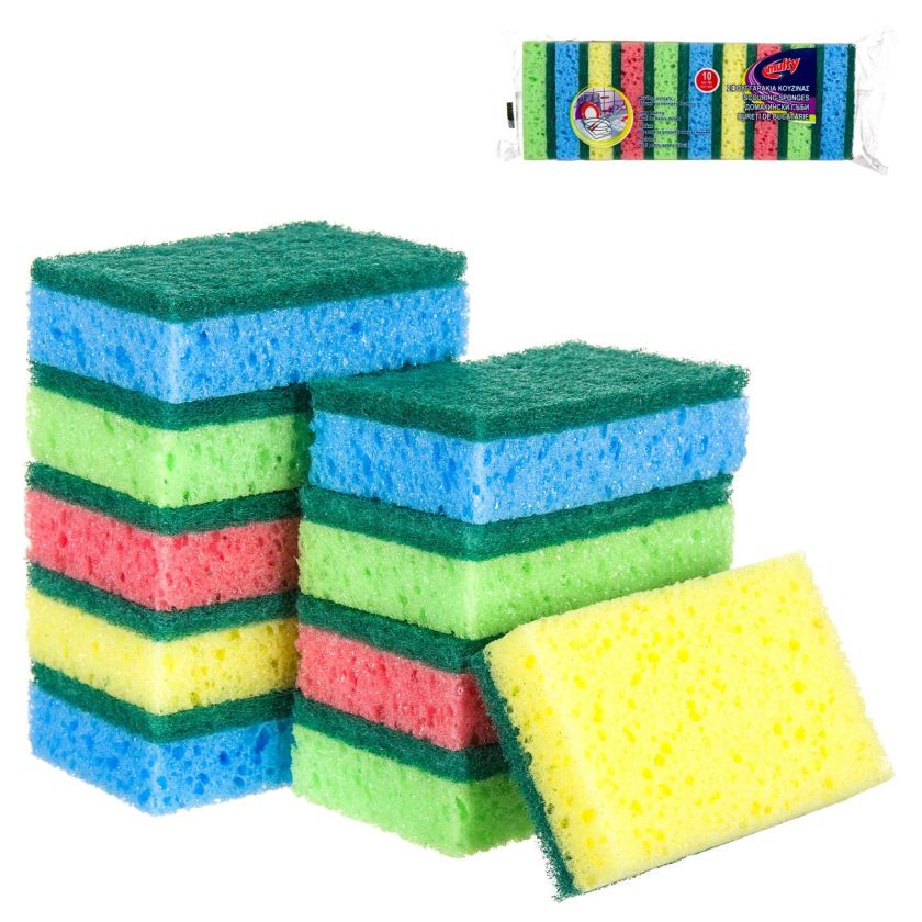 Домакинска гъба за почистване - 10 бр.