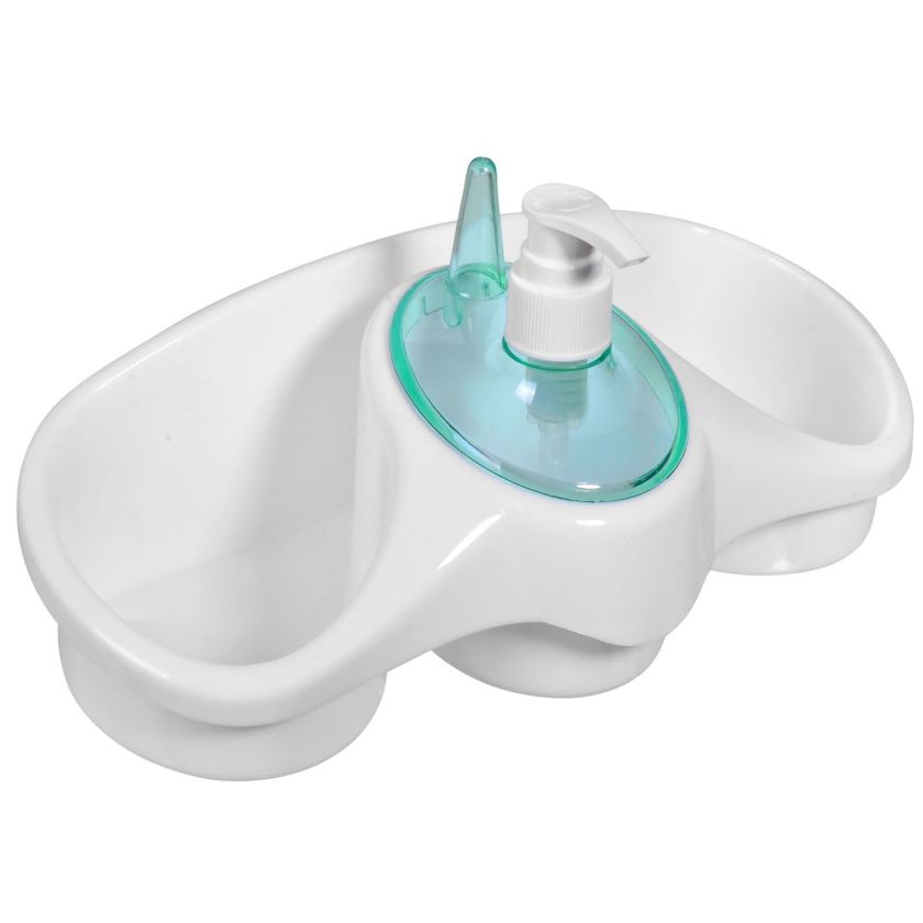 Поставка за гъби с дозатор за течен сапун