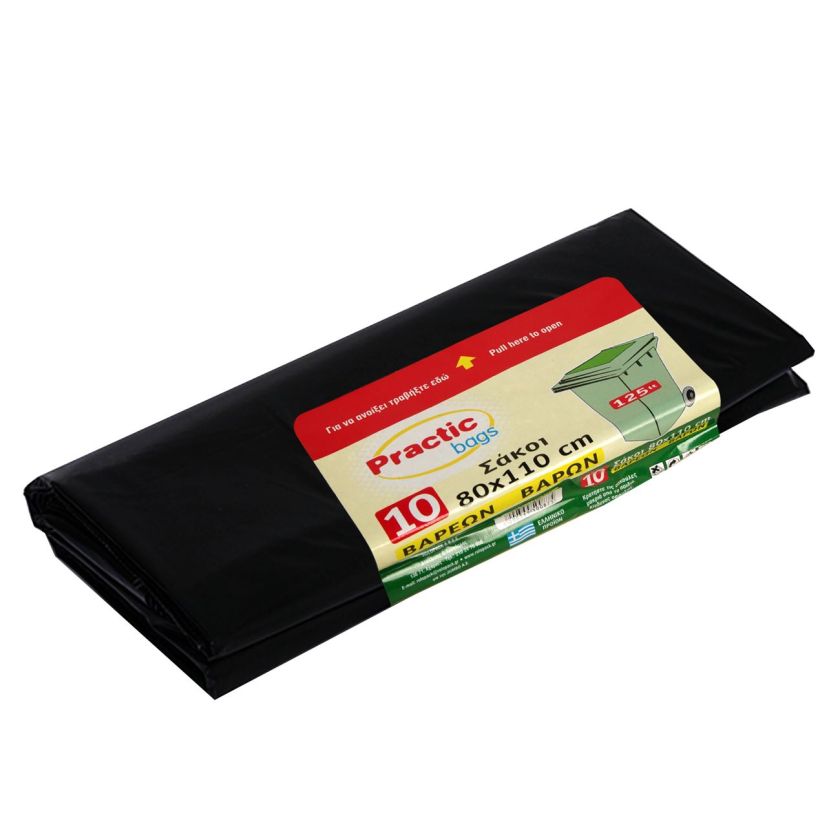 Чували за отпадъци с голямо тегло - 125 л. - 10 бр.