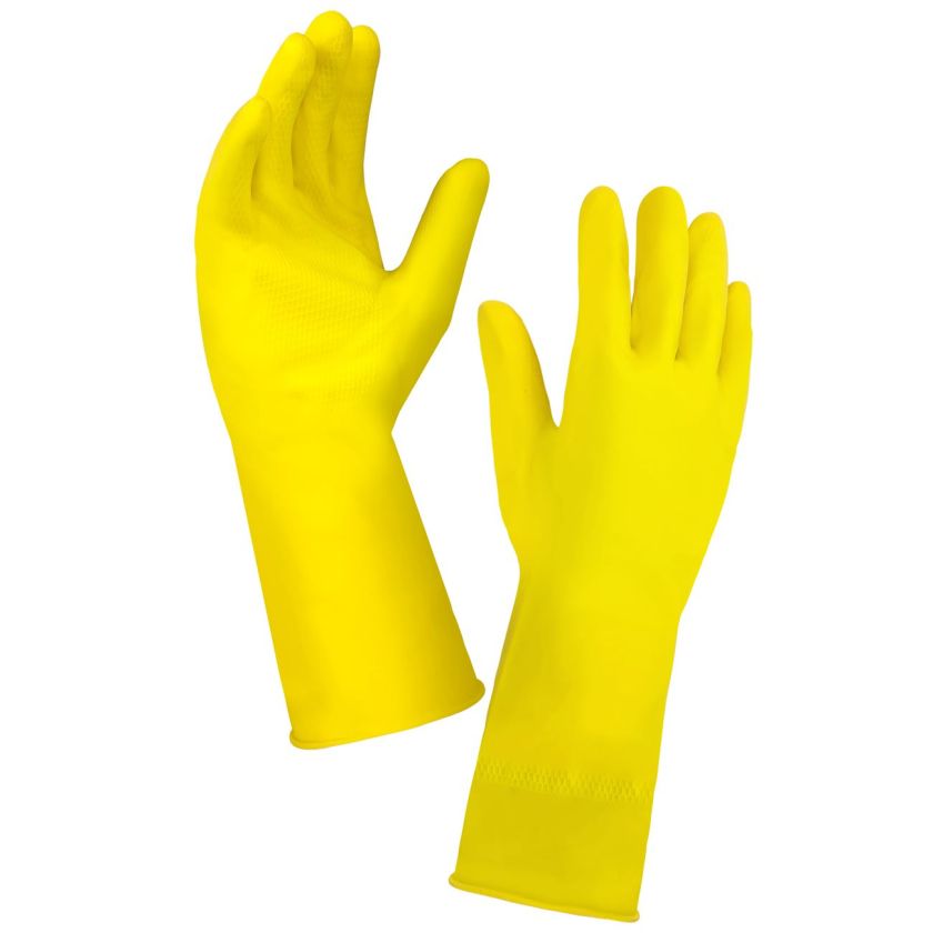 Домакински ръкавици от латекс - различни размери