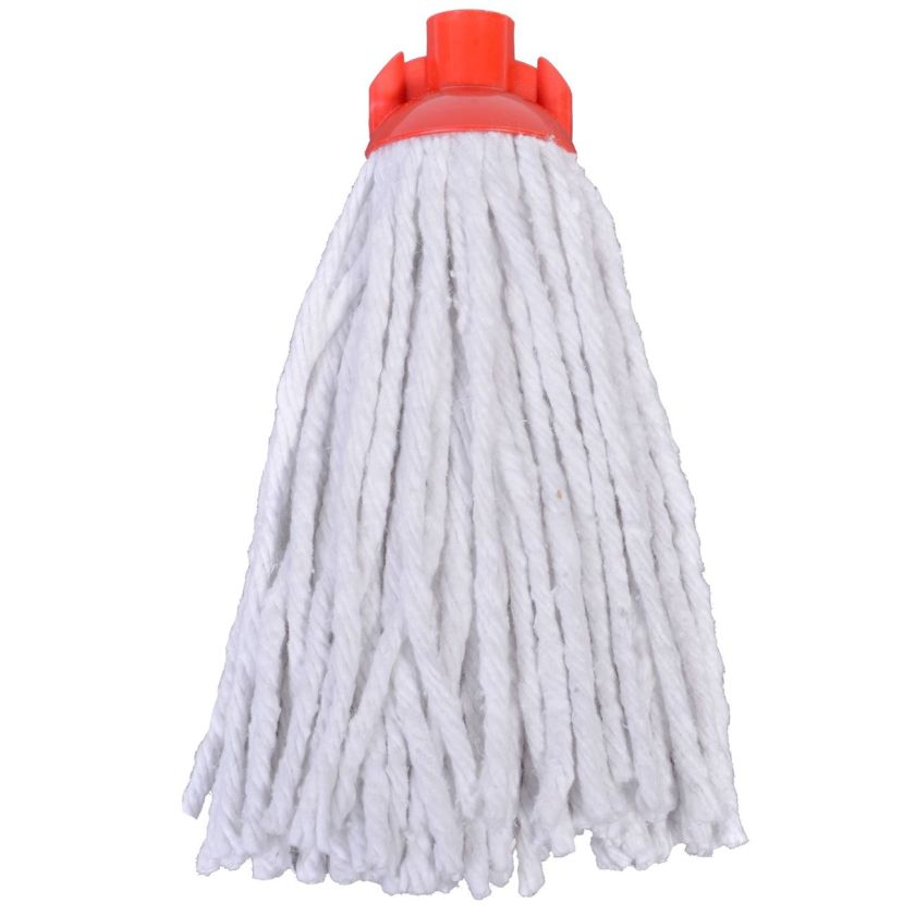 Бърсалка за под - бяла - конци - 24 см.