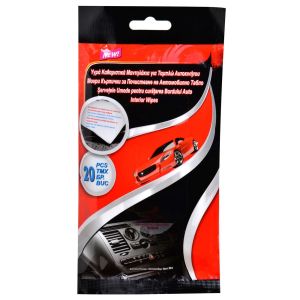 Мокри кърпички за автомобилно табло - 20 бр.